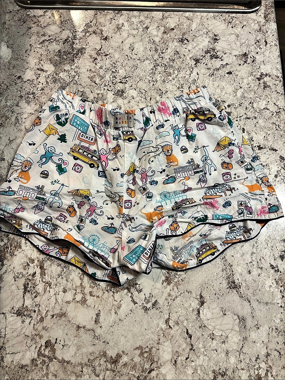Roller Rabbit x Target Roadtrip Poplin Boxer Shorts Small